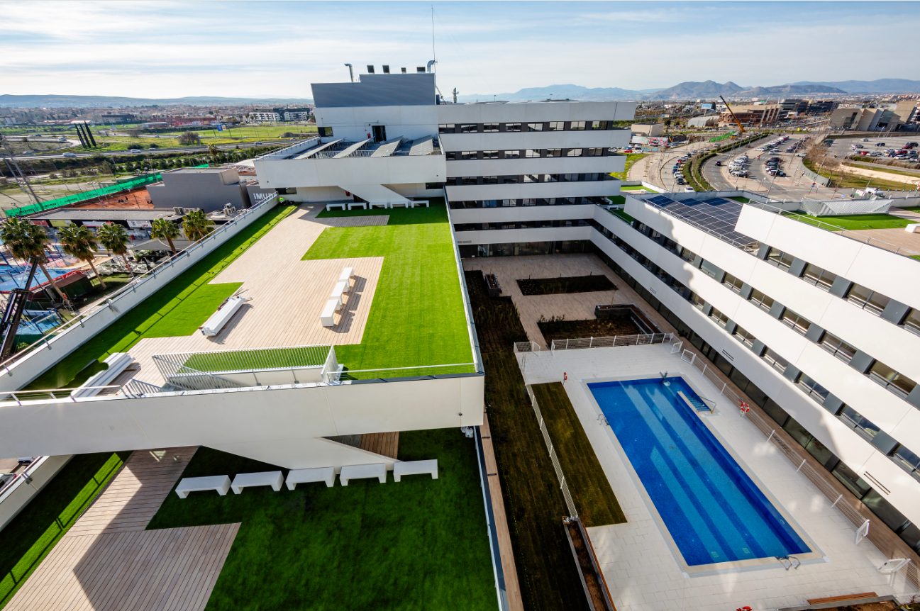 rooftop and interior terrace swimingpool view